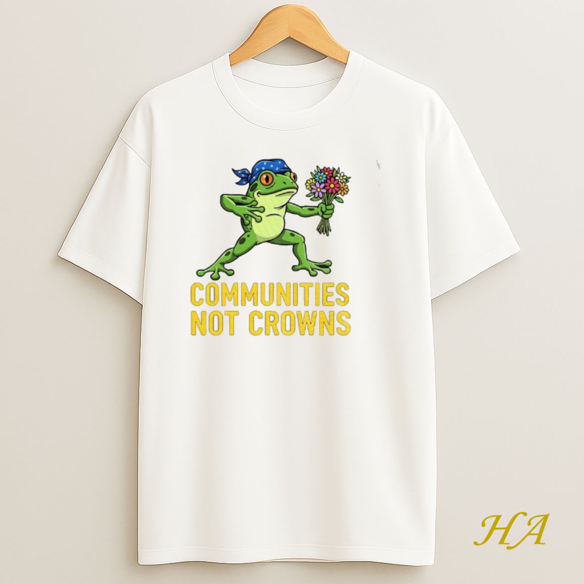 Official Portland Frog Protester Communities Not Crowns Frog T Shirt