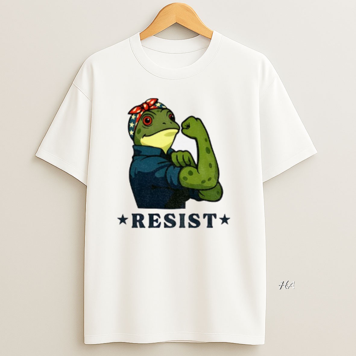 Official Portland Frog X Rosie The Riveter Resist T Shirt