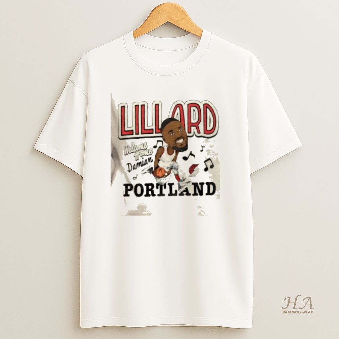 Official Portland Trail Blazers Damian Lillard Welcome Home T Shirt