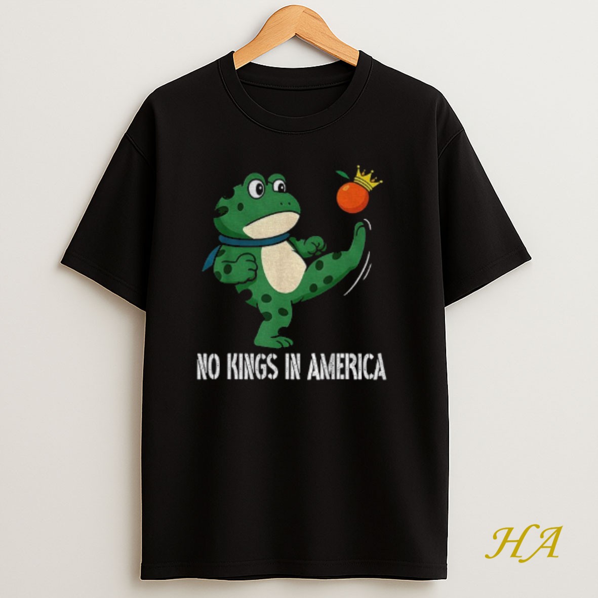 Official Portland Frog No Kings In America Anti Trump T Shirt
