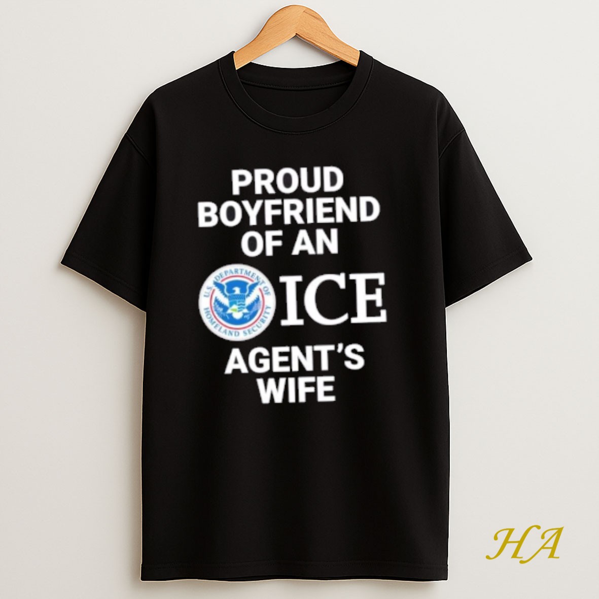 Official Proud Boyfriend Of An Ice Agents Wife T Shirt