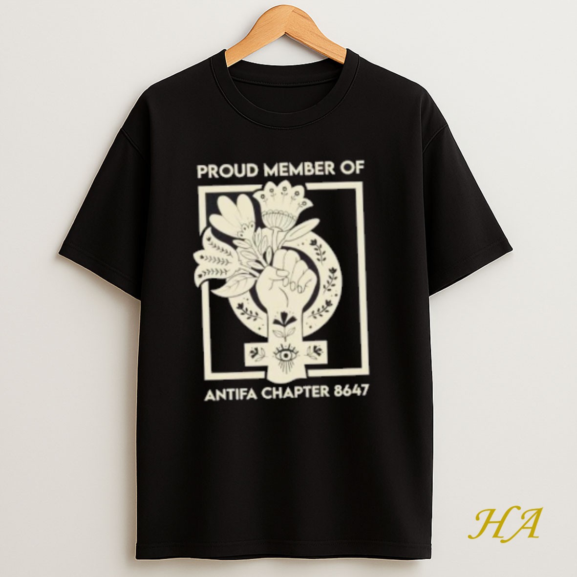 Official Proud Member Of Antifa Chapter 8647 Floral T Shirt
