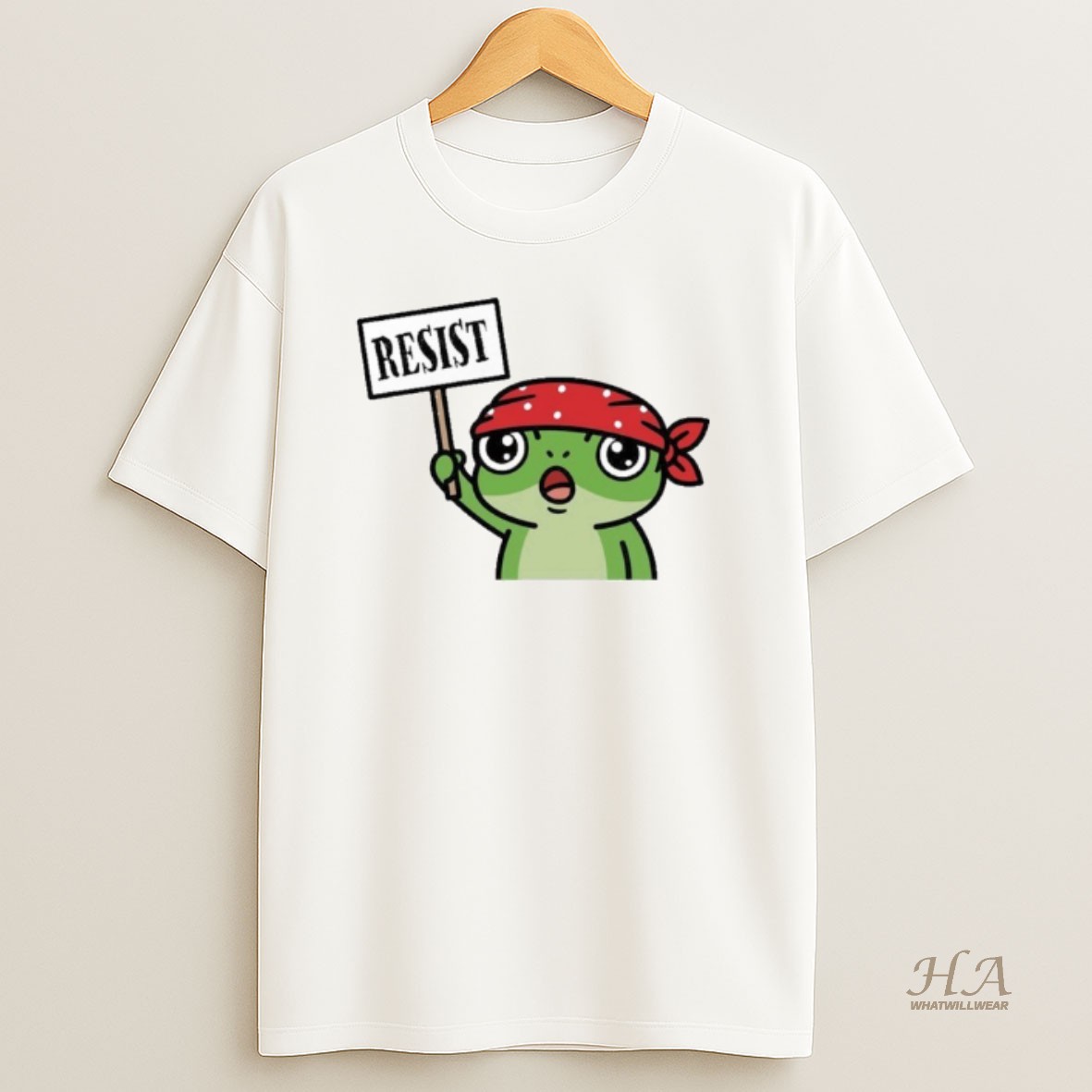 Official Resist Frog Funny Protester Portland T Shirt