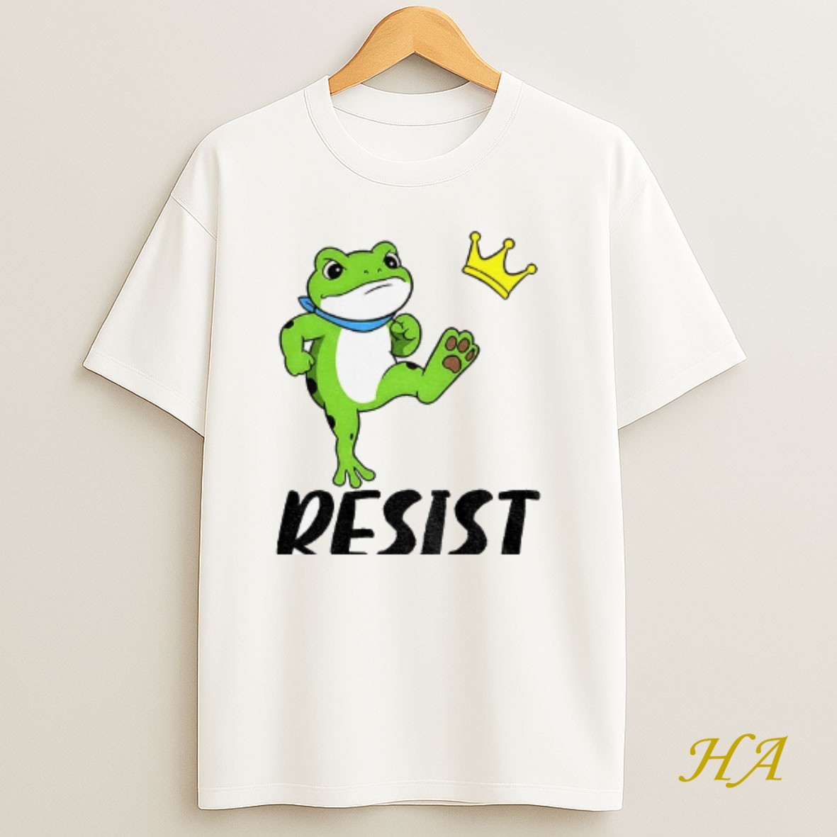 Official Resist Portland Frog Kicks Crown Political Anti Maga T Shirt