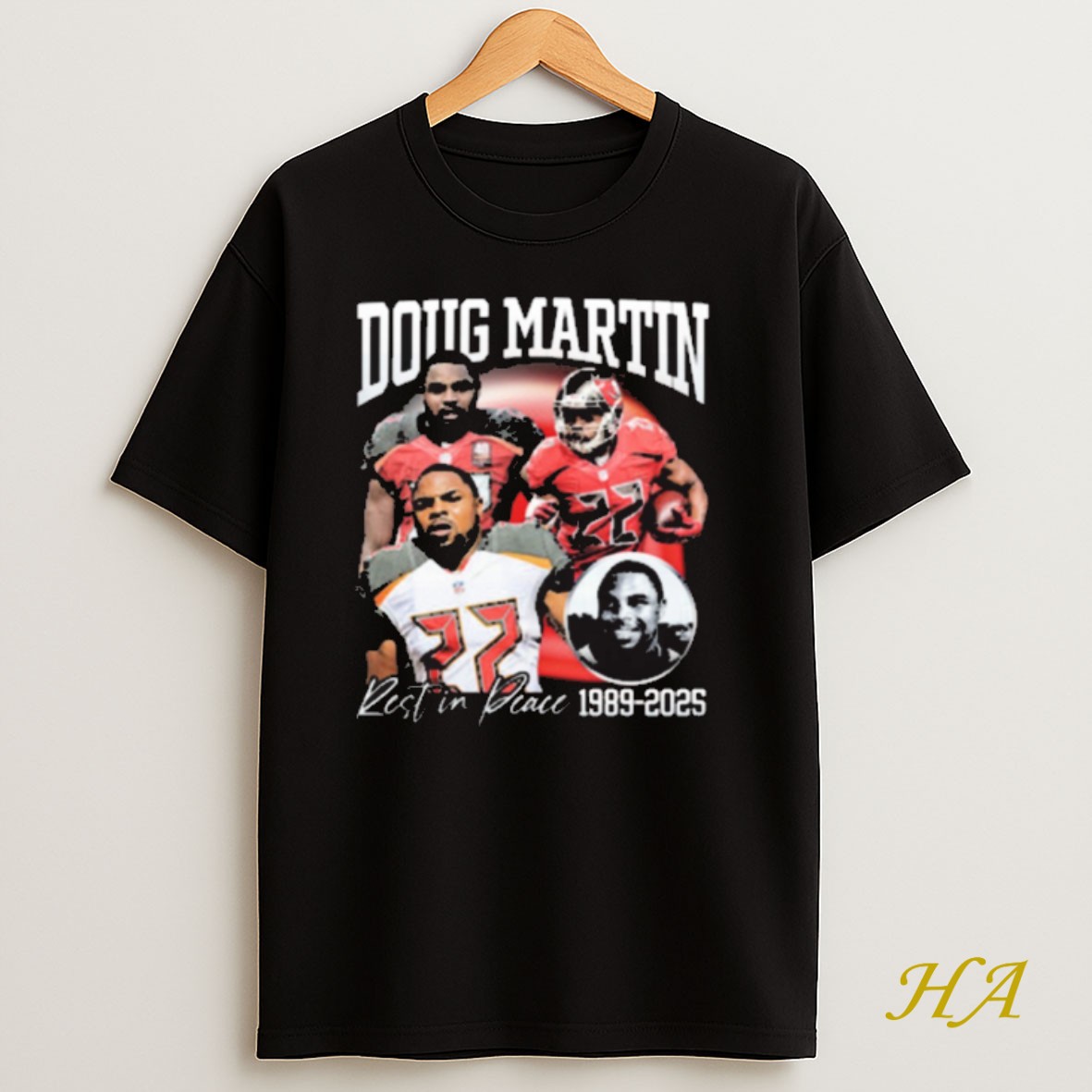 Official Rest In Peace Doug Martin 1989 2025 Fanart T Shirt