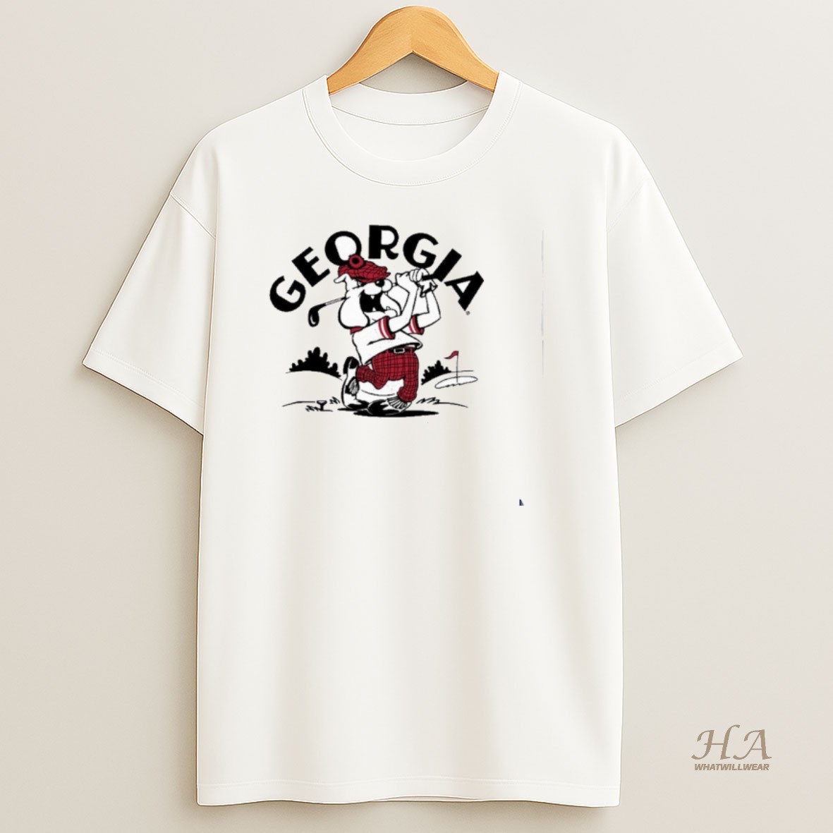 Official Retro Georgia Bulldogs Golf T Shirt