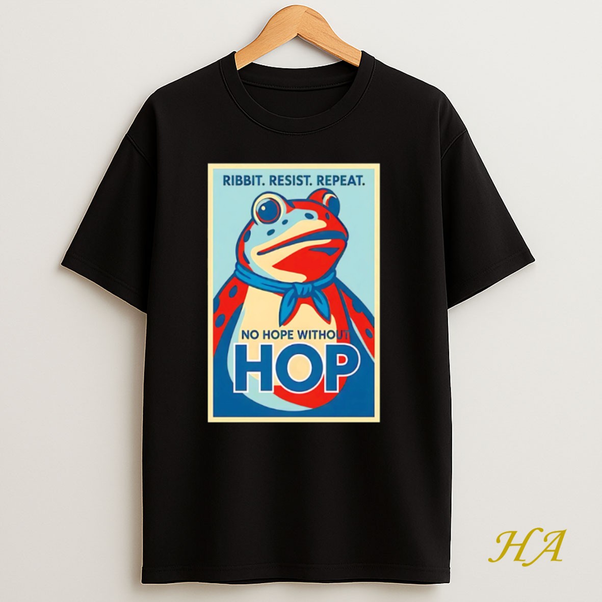Official Ribbit Resist Repeat No Hope Without Hop T Shirt