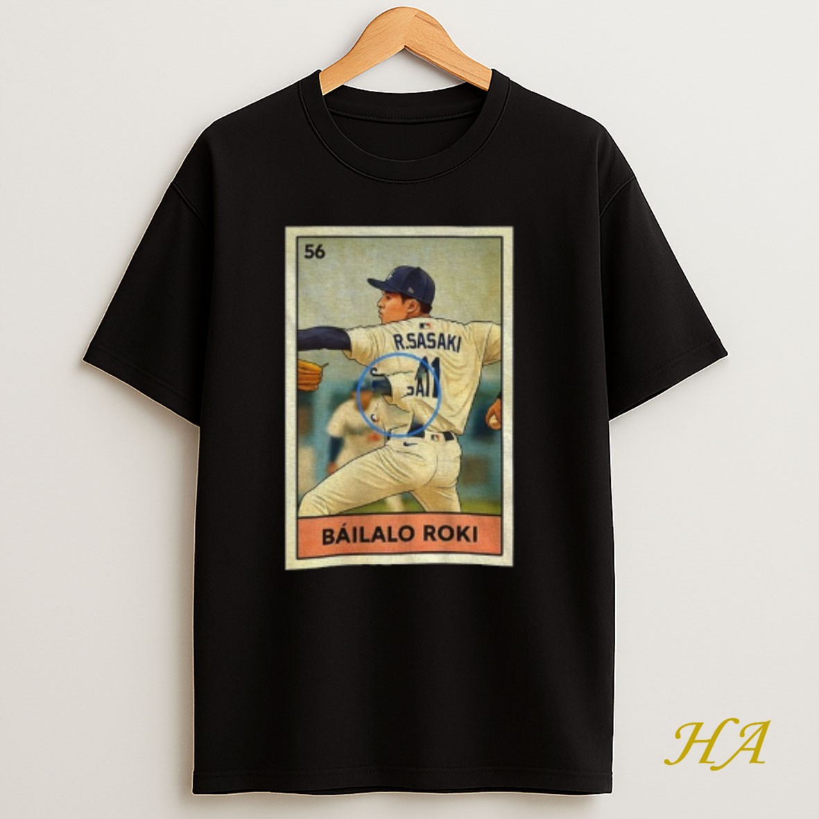 Official Roki Sasaki Bailalo Roki Los Angeles Dodgers Baseball Mlb 2025 Card T Shirt