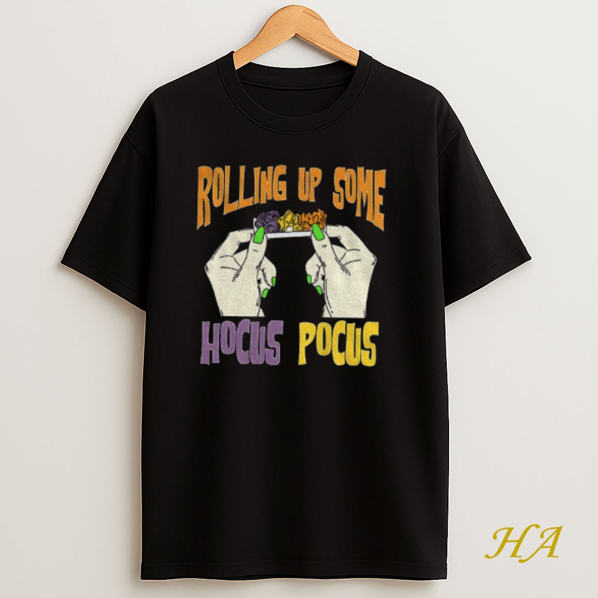 Official Rolling Up Some Hocus Pocus Sisters Halloween T Shirt