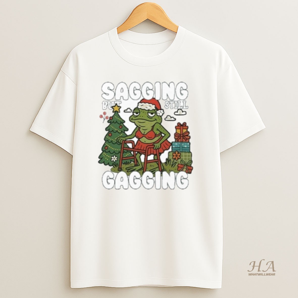 Official Sagging But Still Gagging Christmas T Shirt