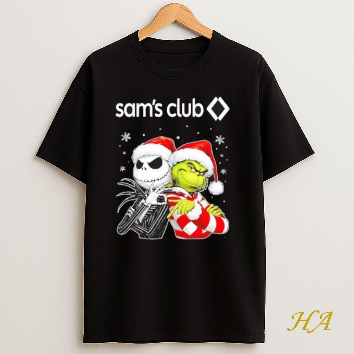 Official Sams Club Logo Santa Jack And Santa Grinch 67 Shirt