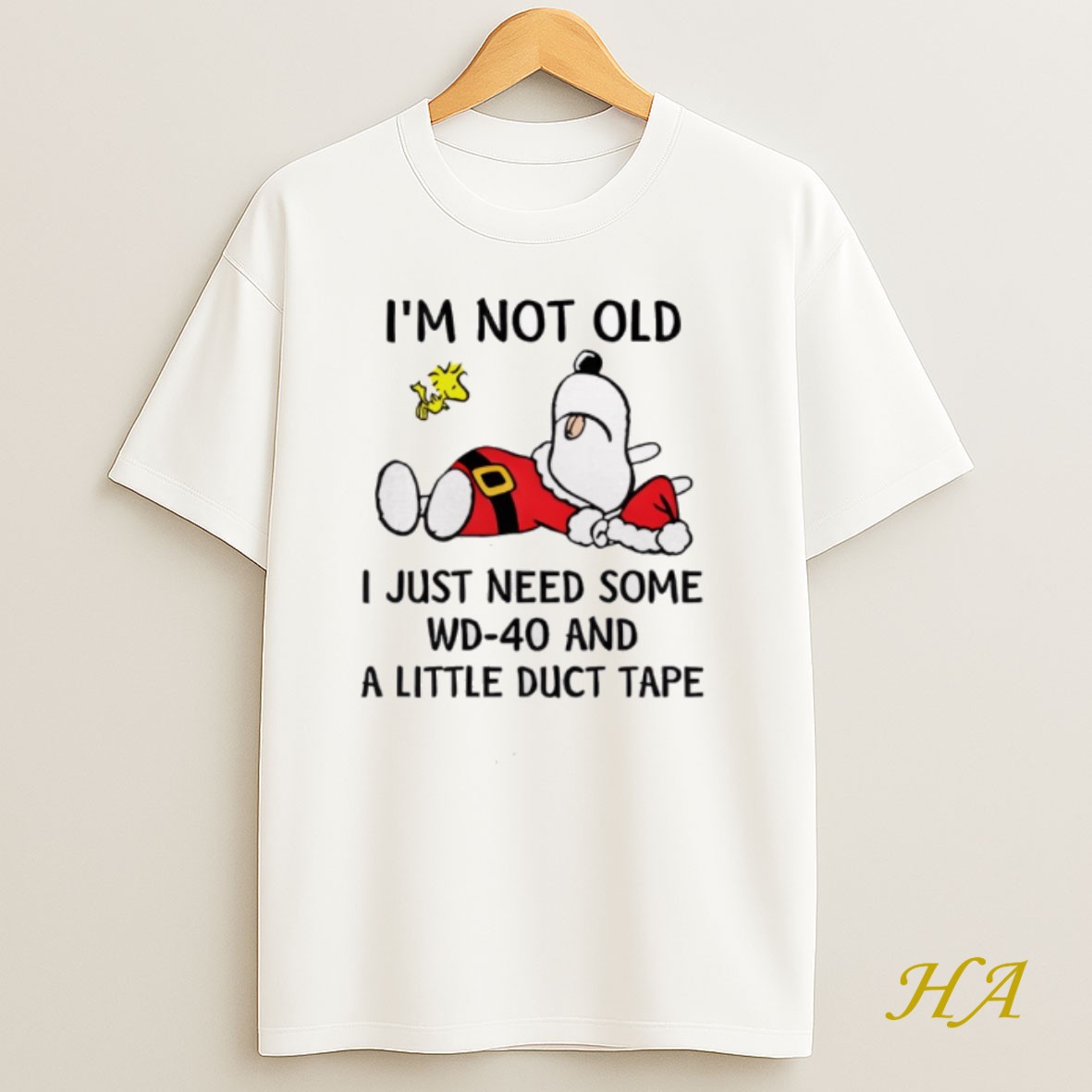 Official Santa Snoopy Im Not Old Just Need Some Wd 40 T Shirt