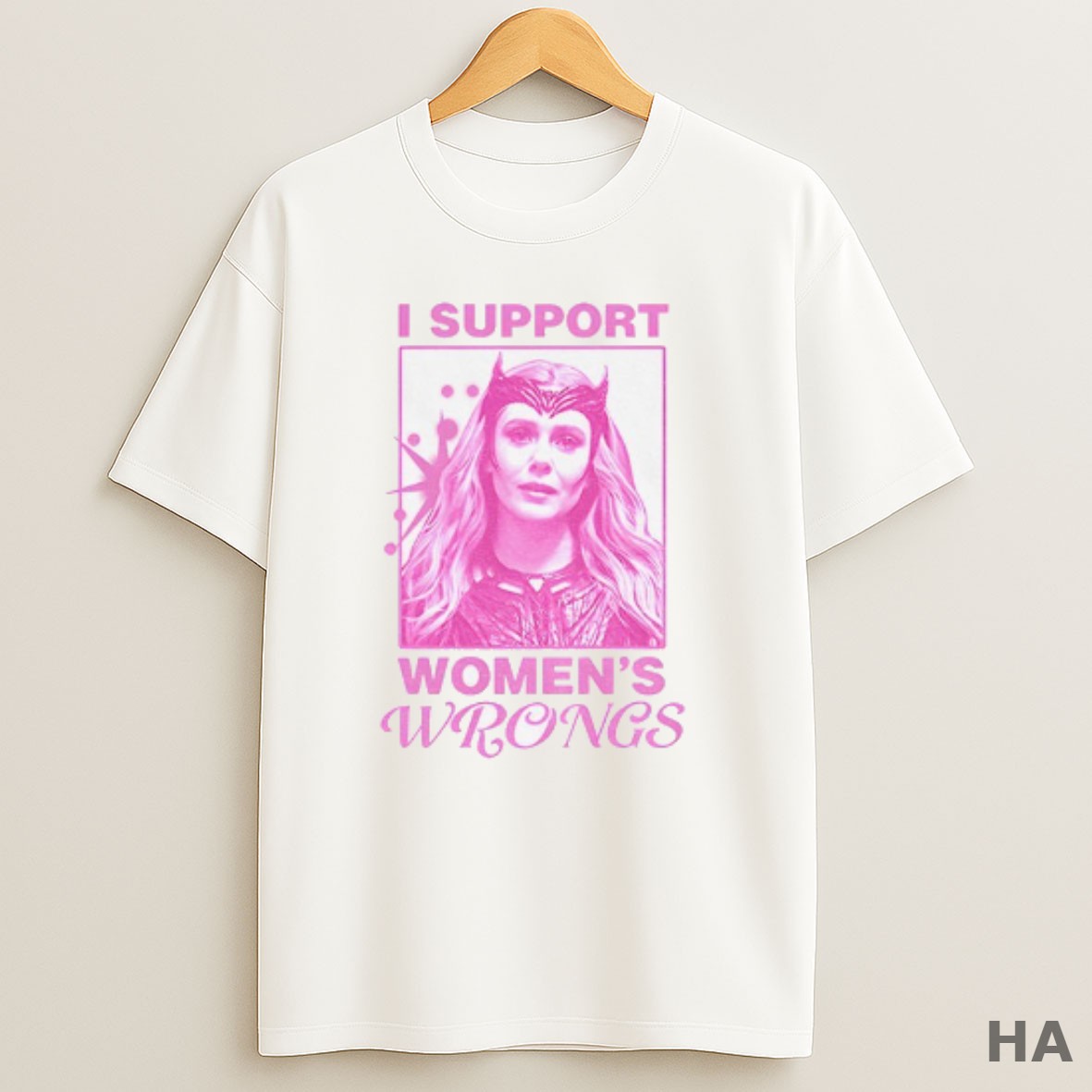 Official Scarlet Witch I Support Womens Wrongs Vintage T Shirt