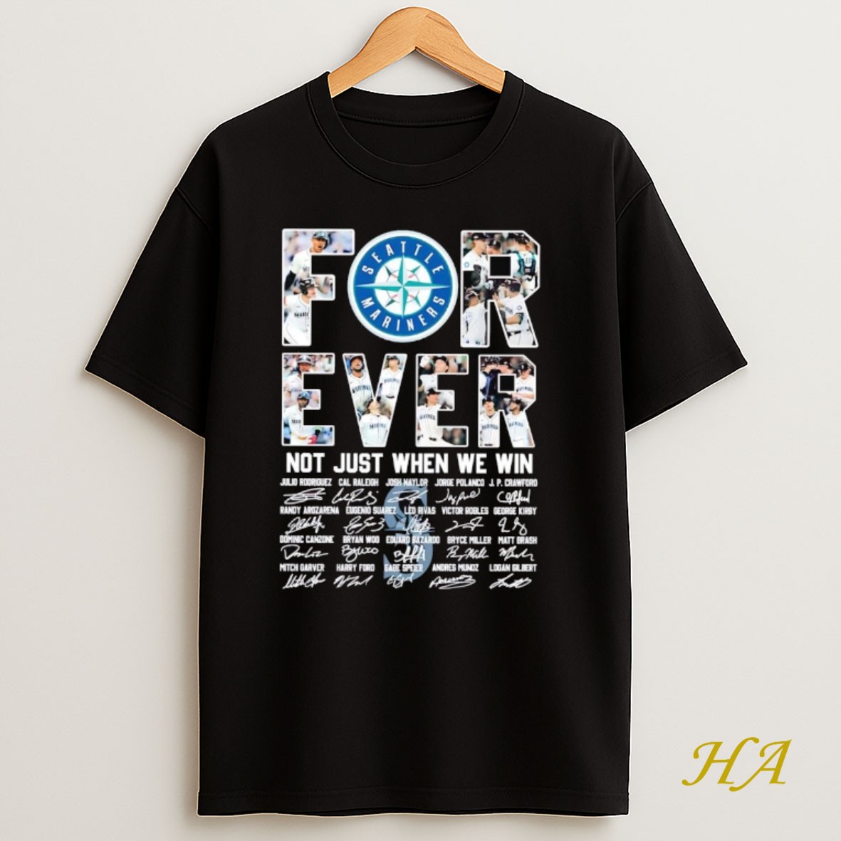 Official Seattle Mariners Forever Not Just When We Win Team Players T Shirt