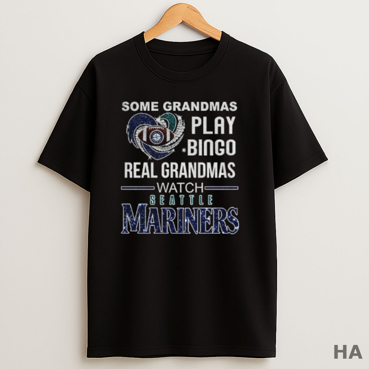 Official Seattle Mariners Some Grandmas Play Bingo Real Grandmas Watch Seattle Mariners T Shirt