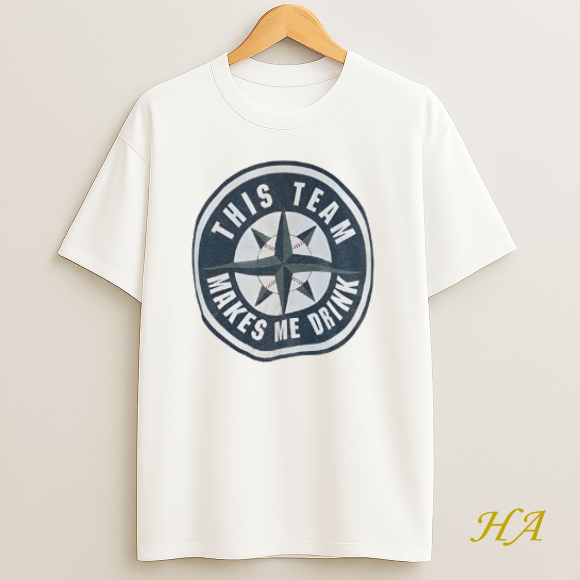 Official Seattle Mariners This Team Makes Me Drink T Shirt