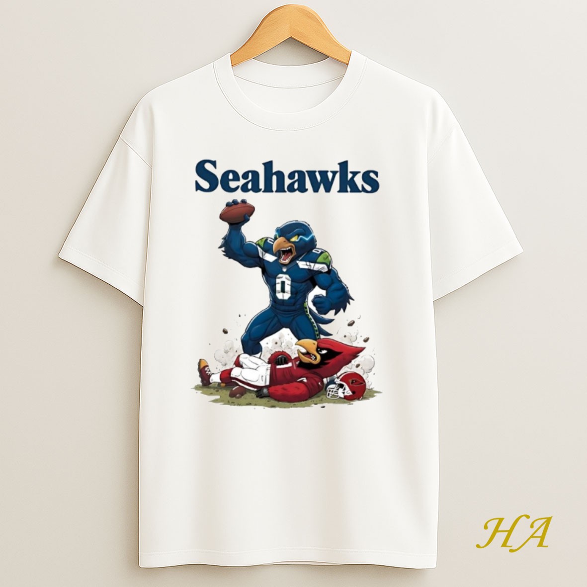 Official Seattle Seahawks Tread On Arizona Cardinals Mascot T Shirt