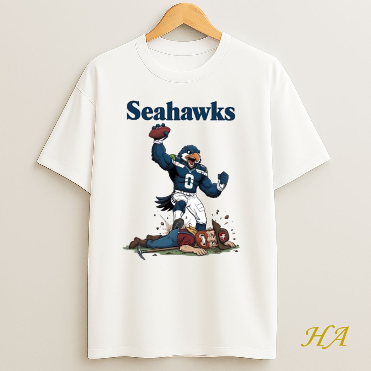 Official Seattle Seahawks Tread On San Francisco 49ers Mascot T Shirt