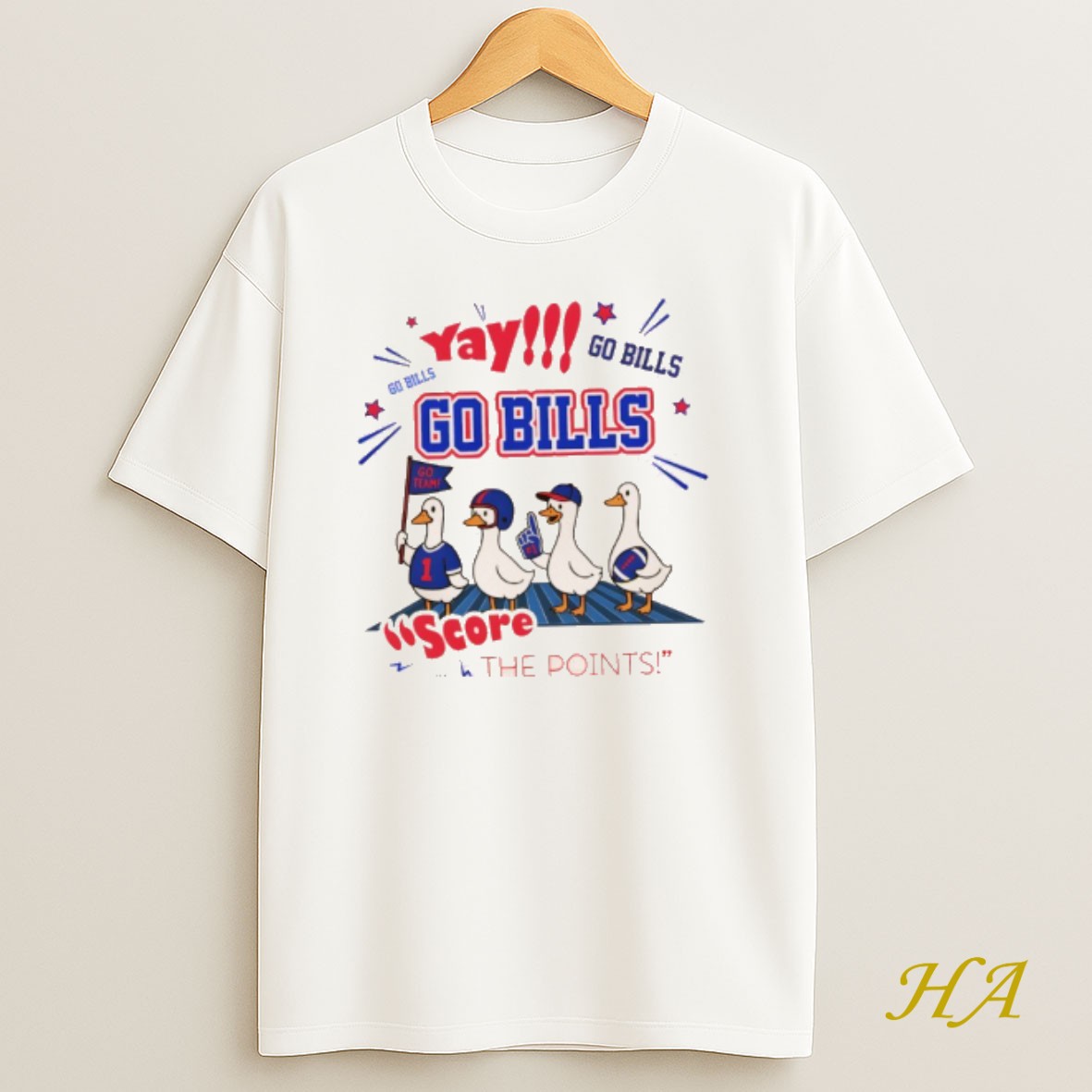 Official Silly Goose Yay Go Bills Score The Points Buffalo Bills Nfl Football 2025 Shirt