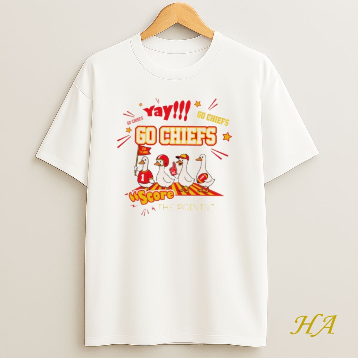 Official Silly Goose Yay Go Chiefs Score The Points Kansas City Chiefs Nfl Football 2025 Shirt