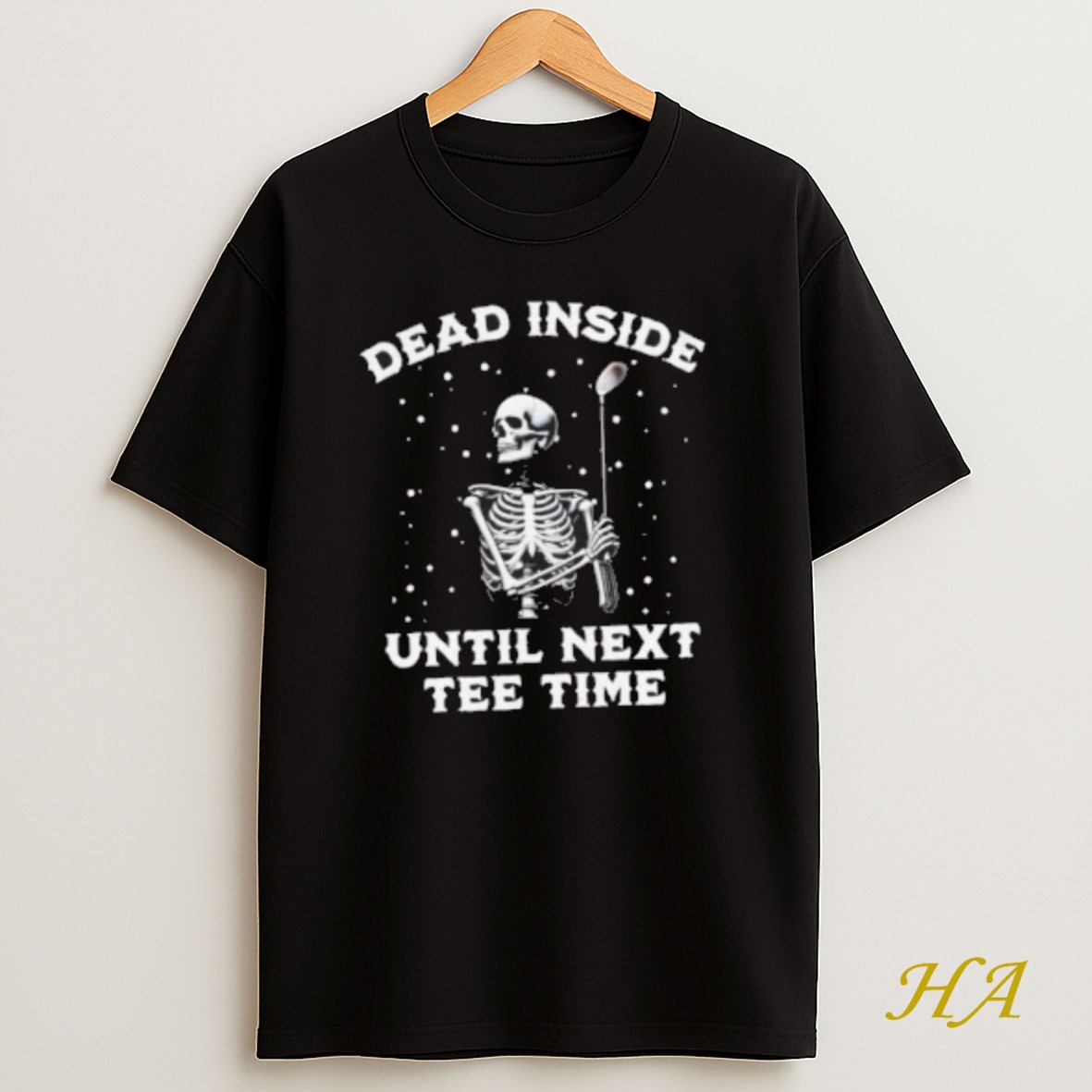 Official Skeleton Dead Inside Until Next Tee Time Golf T Shirt