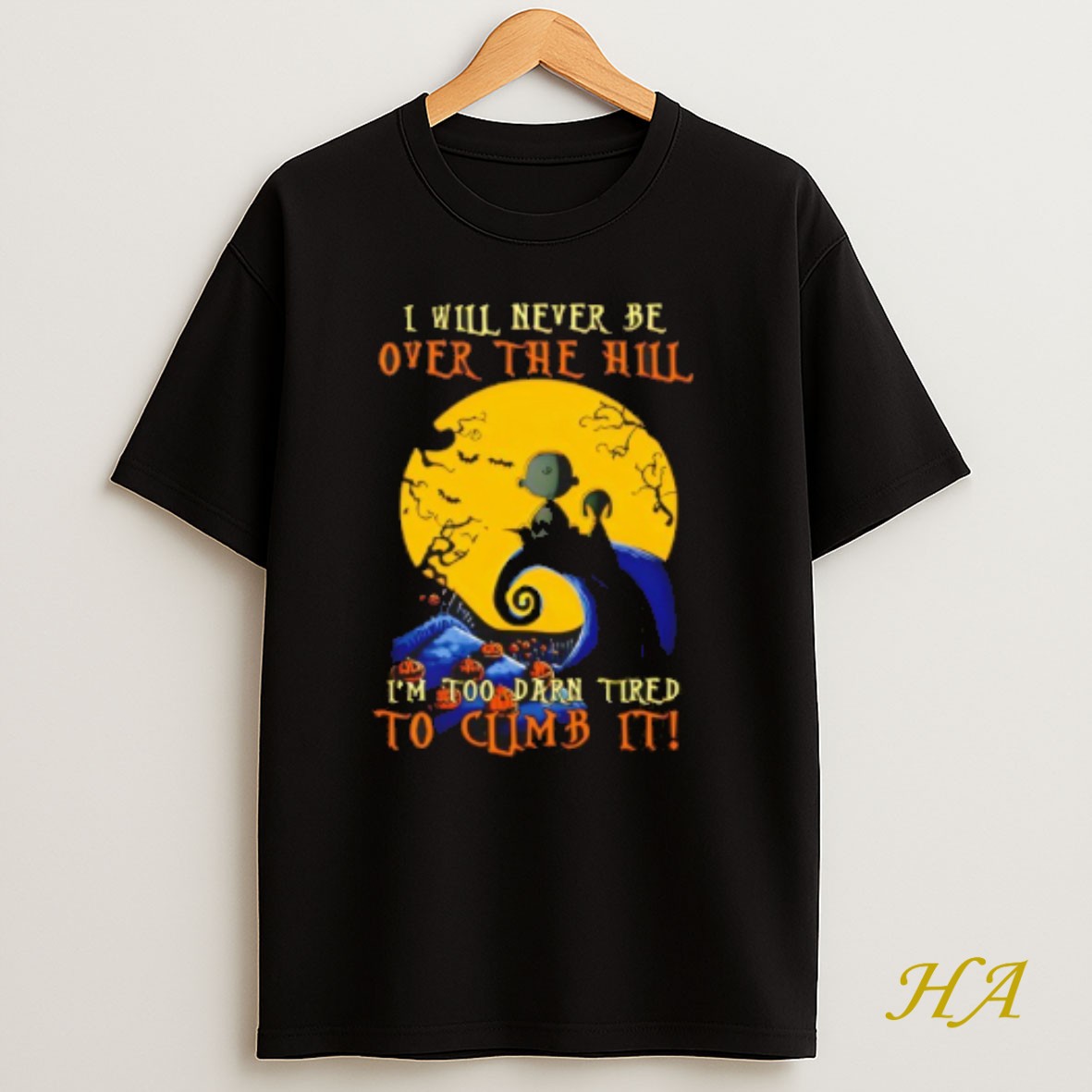 Official Snoopy Never Be Over The Hill Halloween 2025 T Shirt