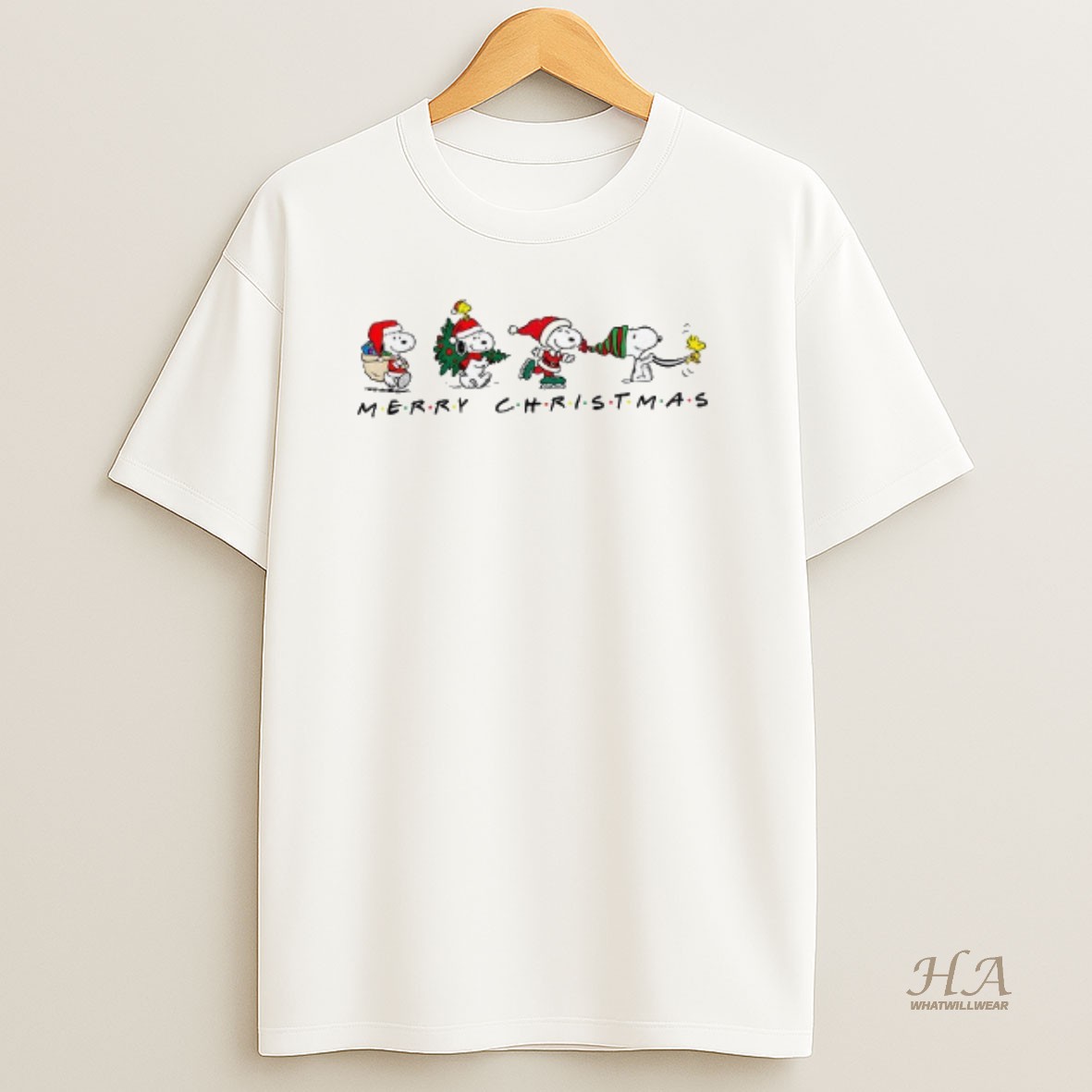 Official Snoopy And Woodstock Funny Friendship Merry Christmas 2025 T Shirt
