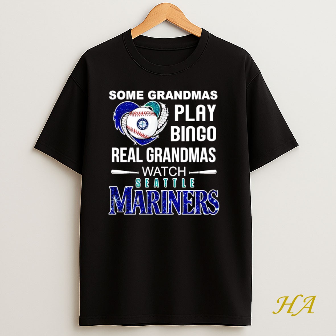 Official Some Grandmas Play Bingo Real Grandmas Watch Seattle Mariners T Shirt
