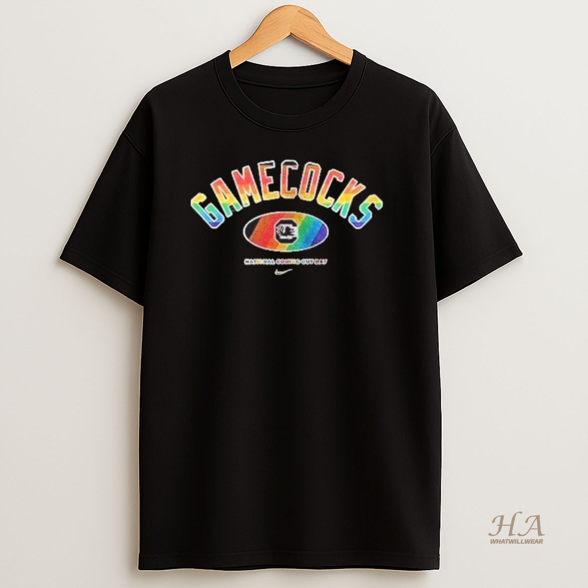 Official South Carolina Gamecocks Lgbt Pride 2025 National Coming Out Day Logo T Shirt