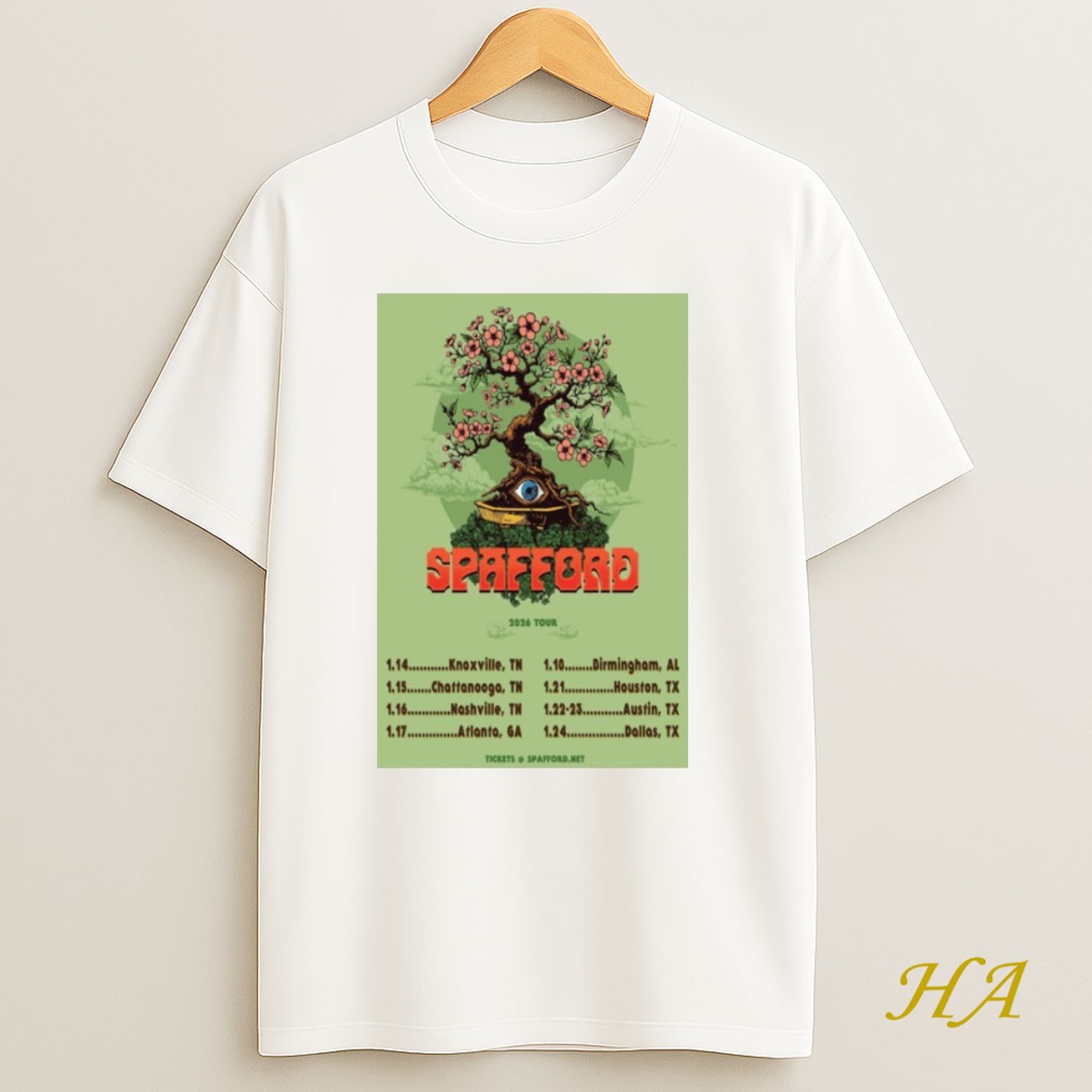 Official Spafford 2026 Tour Shirt