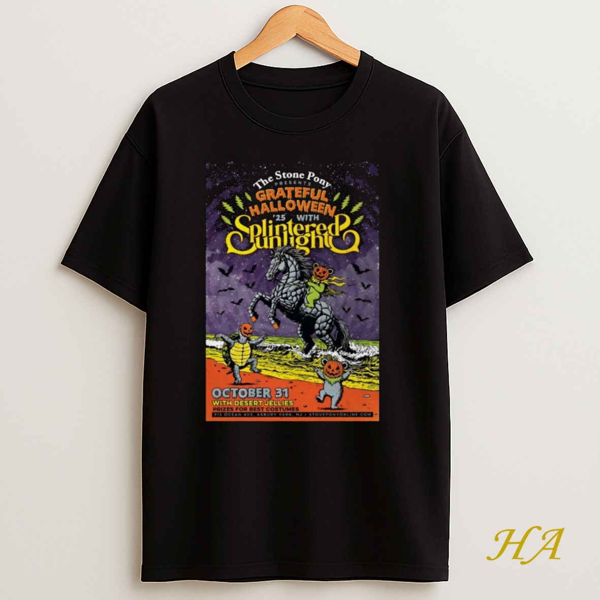 Official Splintered Sunlight Asbury Park Halloween Show On Oct 31 2025 Shirt
