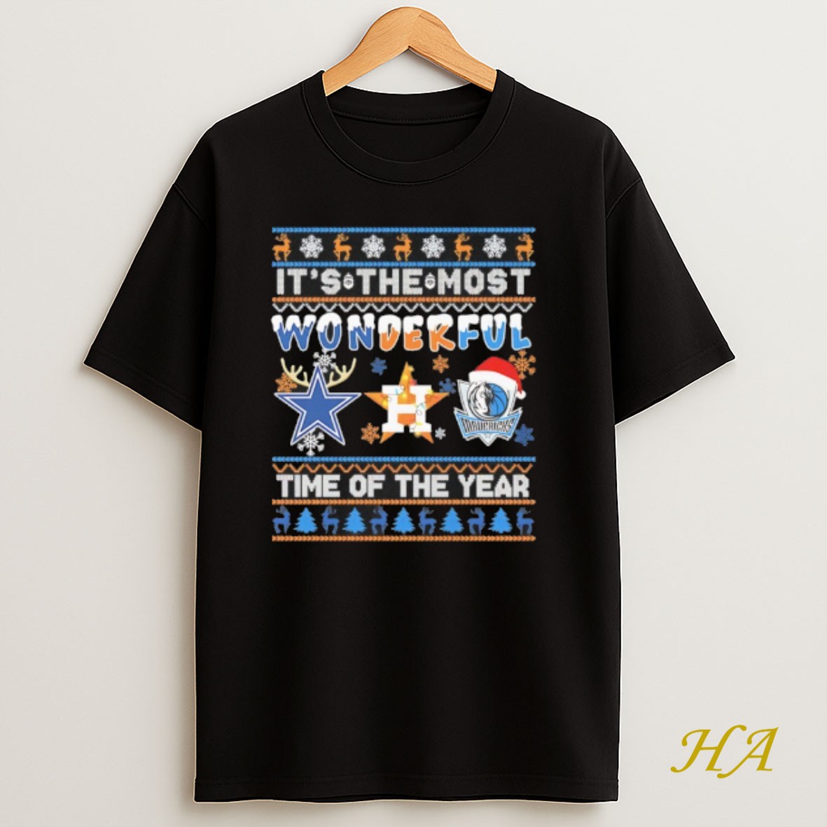 Official Sports In Dallas Christmas Its The Most Wonderfull Time Of The Year Shirt
