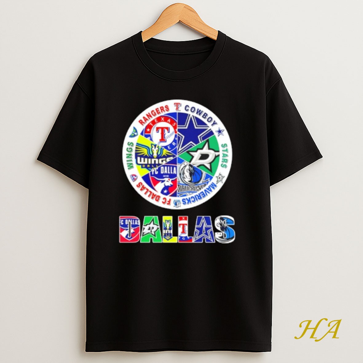 Official Sports In Dallas Wings Rangers Cowboys Stars Mavericks And Fc Dallas Shirt