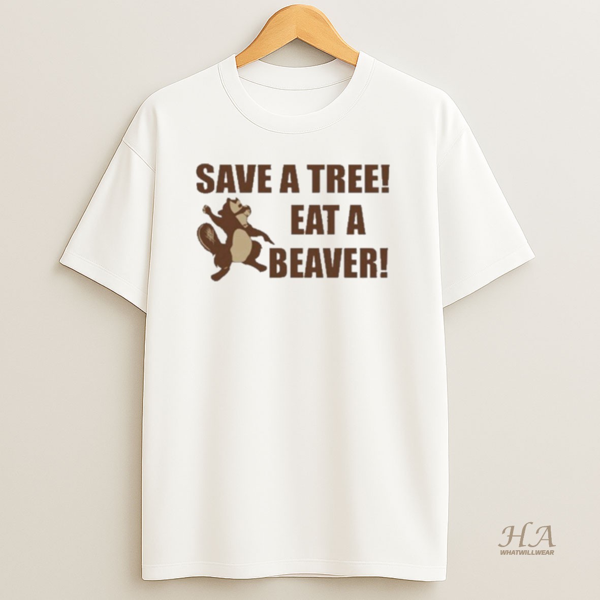 Official Squirrel Save A Tree Eat A Beaver T Shirt