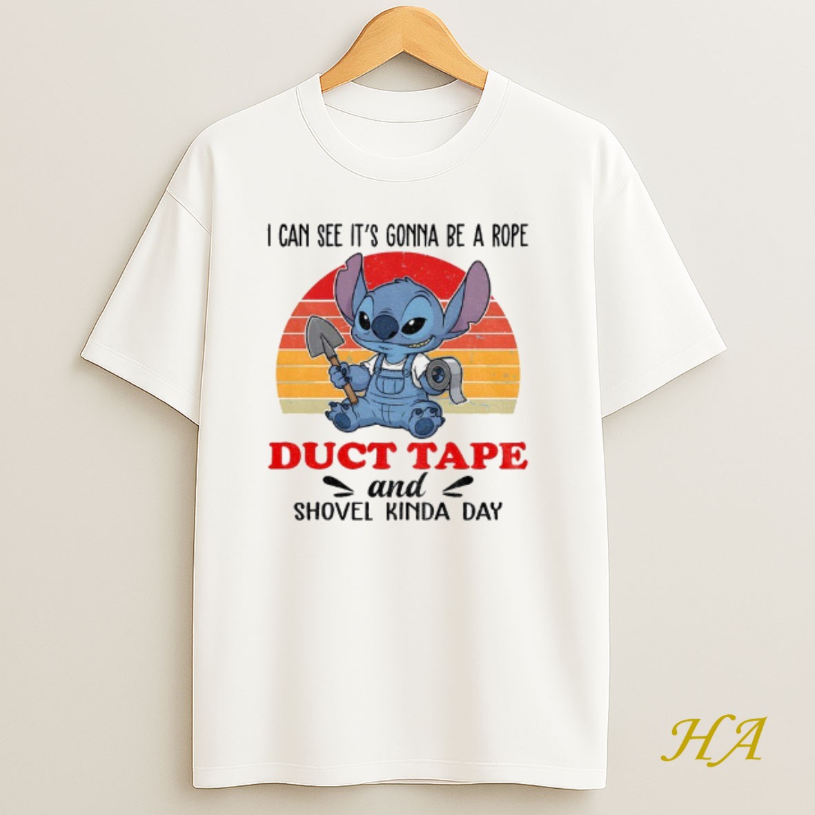 Official Stitch I Can See Its Gonna Be A Rope Duct Tape And Shovel Kinda Day T Shirt