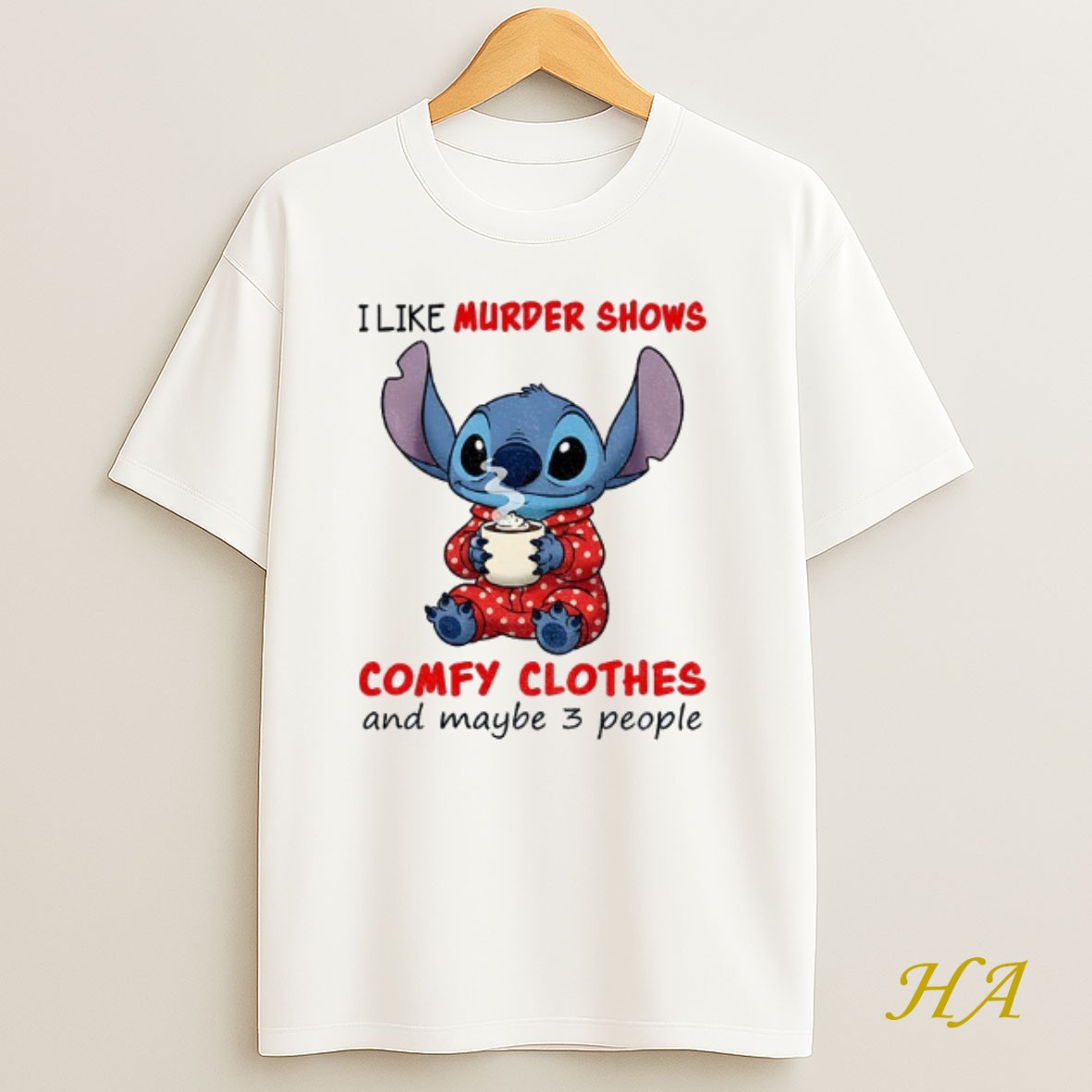 Official Stitch I Like Murder Shows Comfy Clothes And Maybe 3 People Shirt