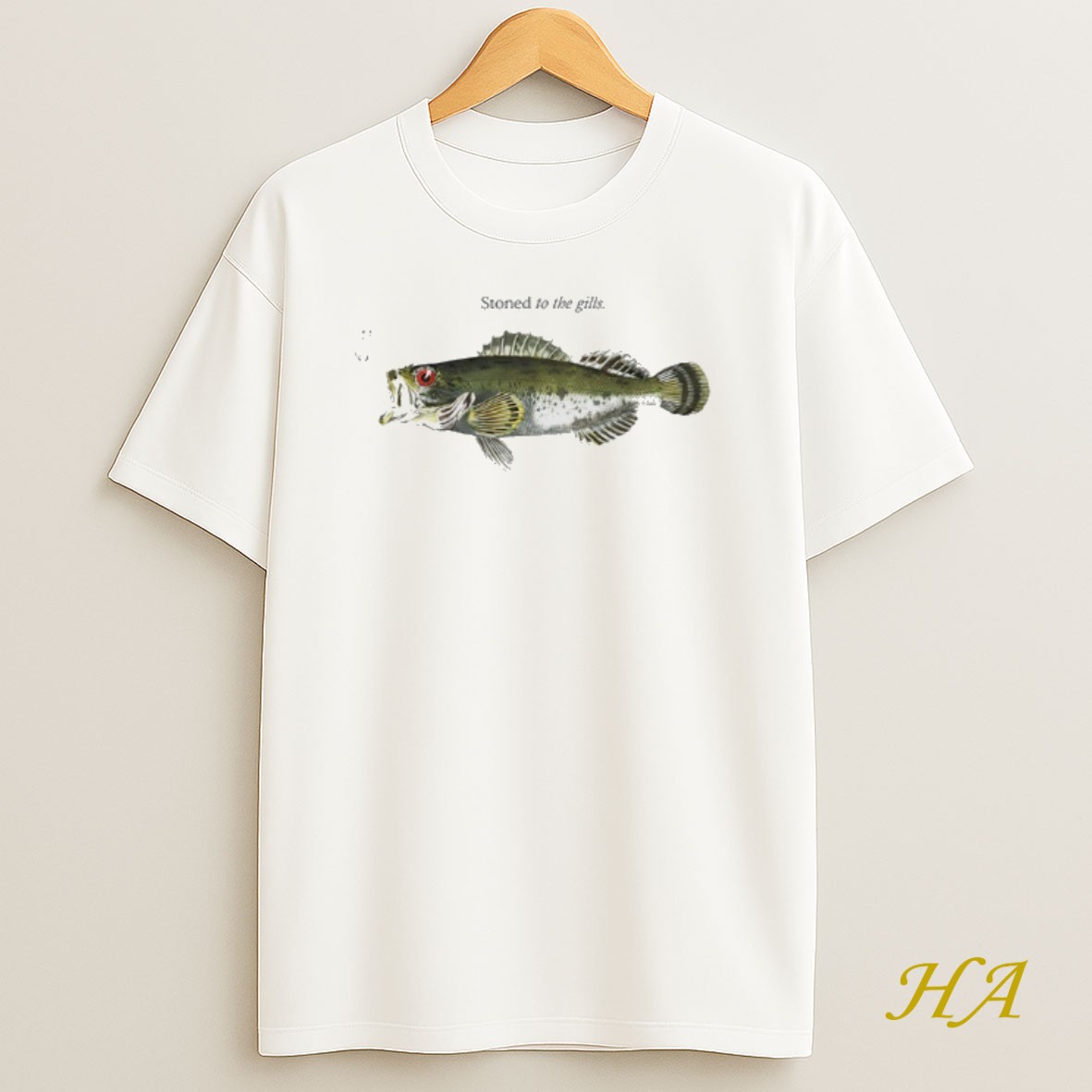 Official Stoned To The Gills Fish Shirt