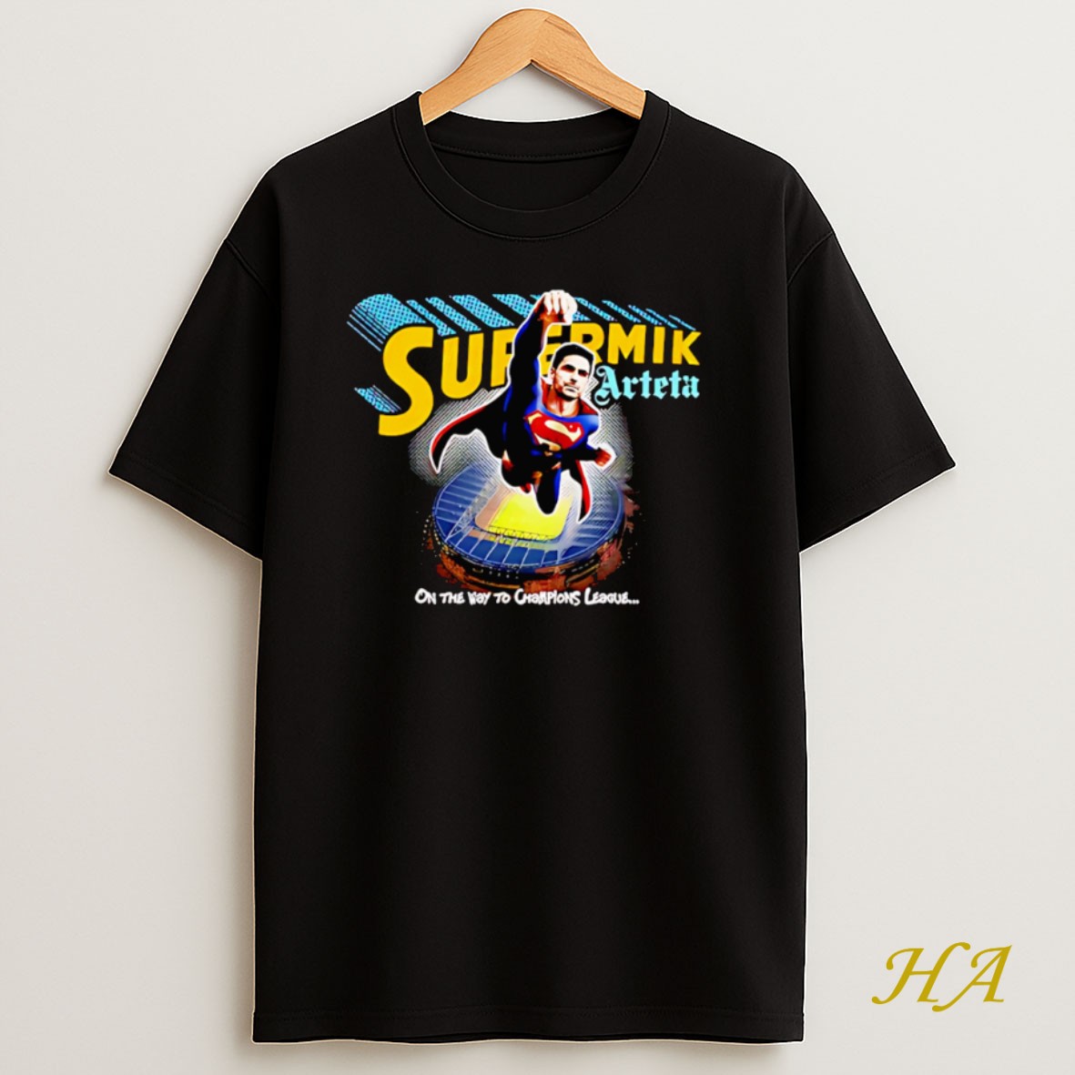Official Supermik Arteta On The Way To Champions League T Shirt