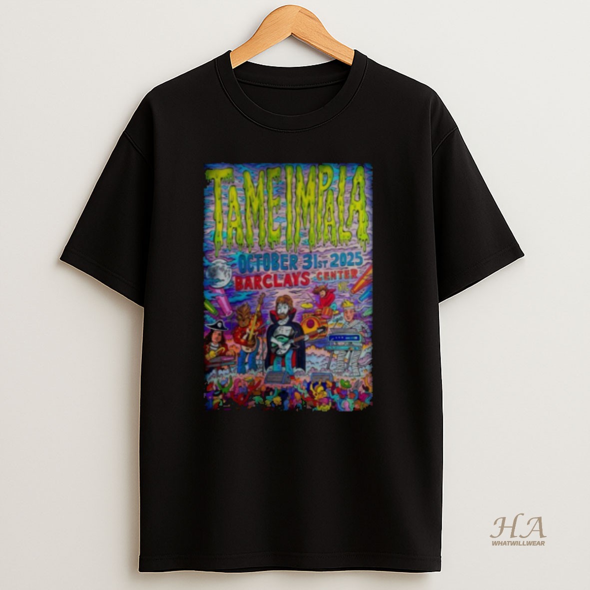 Official Tame Impala Halloween Show In Nyc Oct 31 2025 T Shirt