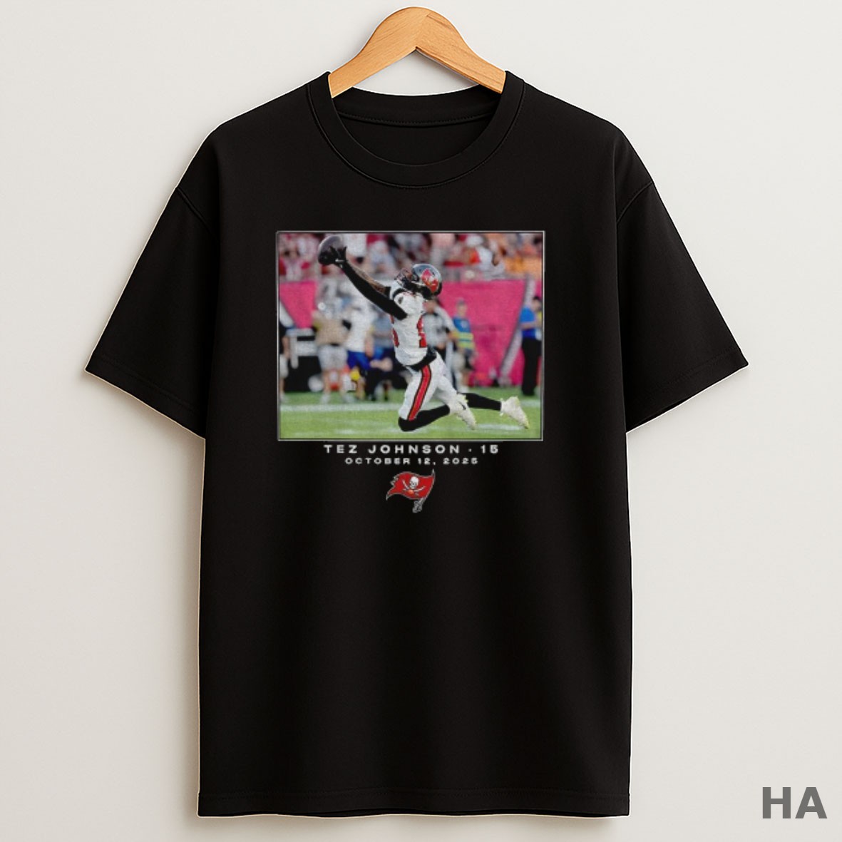 Official Tez Johnson Tampa Bay Buccaneers Nfl Football October 12 2025 T Shirt