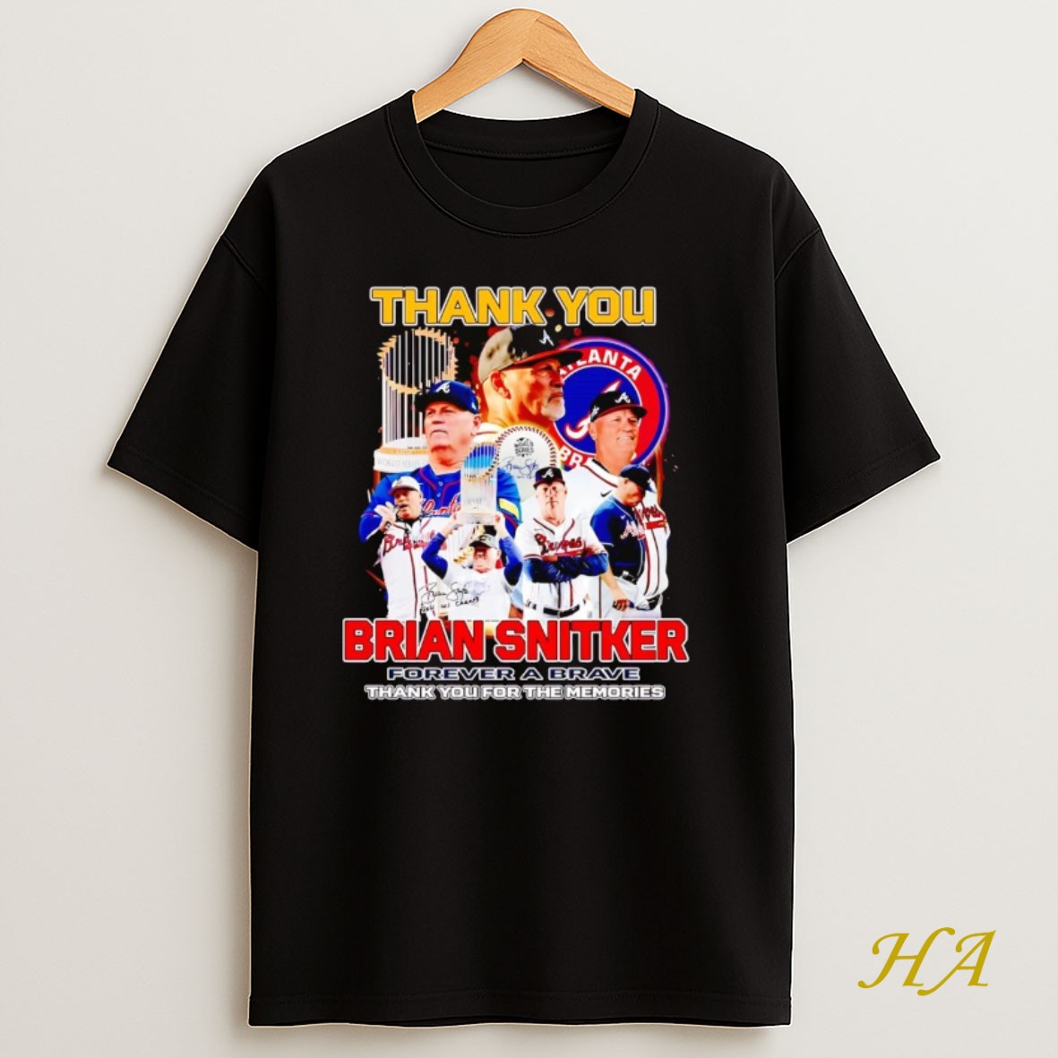 Official Thank You Brian Snitker Forever A Brave T Shirt