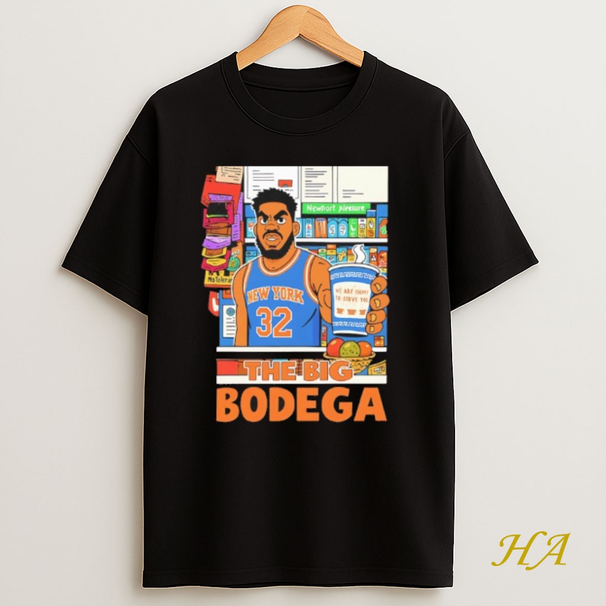 Official The Big Bodega Karl Anthony Towns We Are Happy To Serve You Shirt