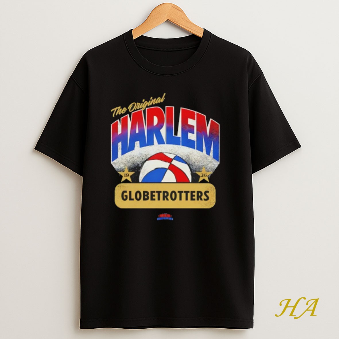 Official The Harlem Globetrotters Retro Arc Shirt