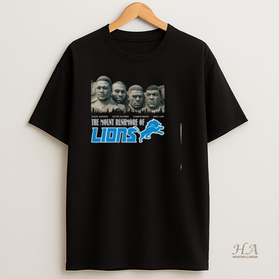 Official The Mount Rushmore Of Detroit Lions Legends 2025 Long Sleve T Shirt