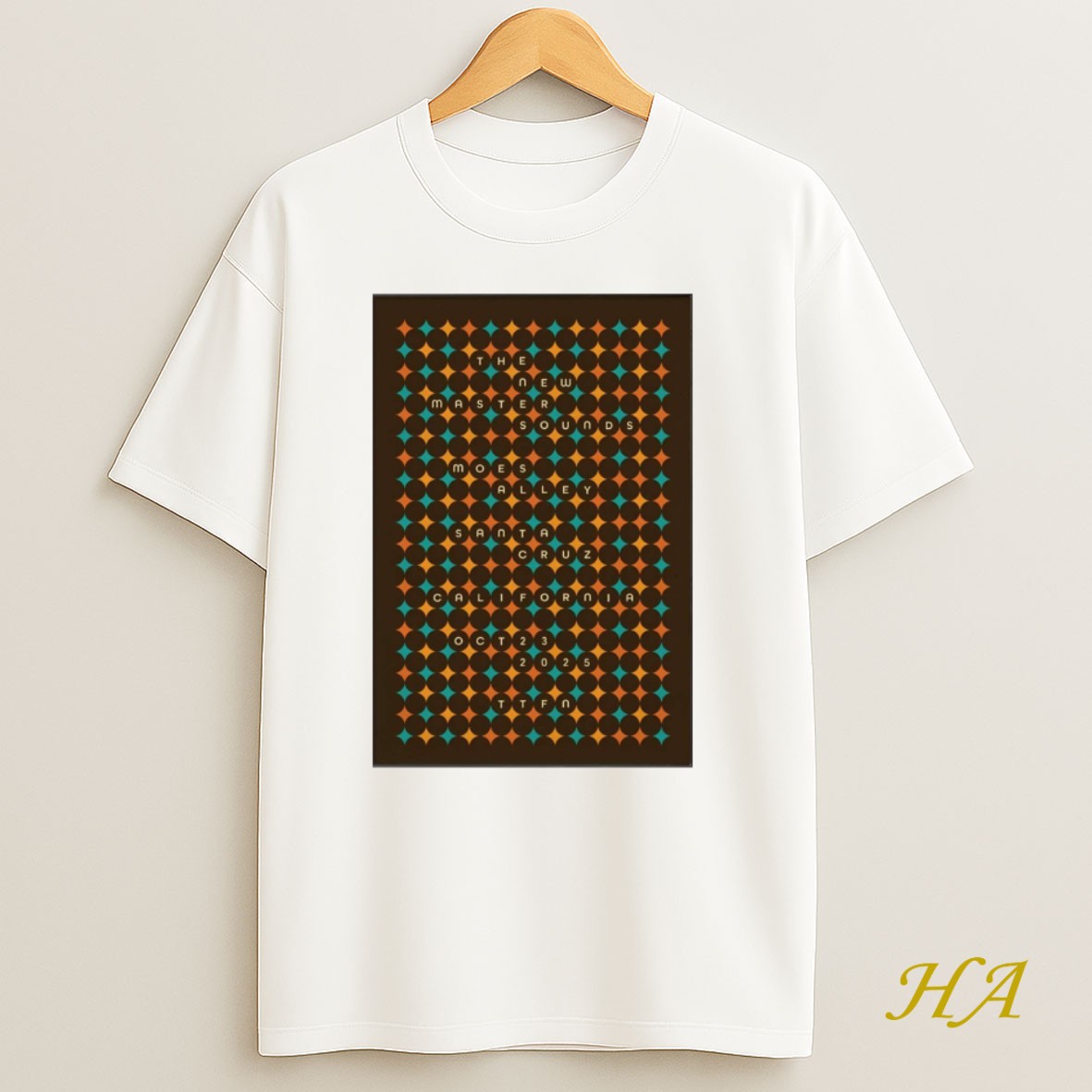 Official The New Mastersounds October 23 2025 Santa Cruz Ca Tour Shirt