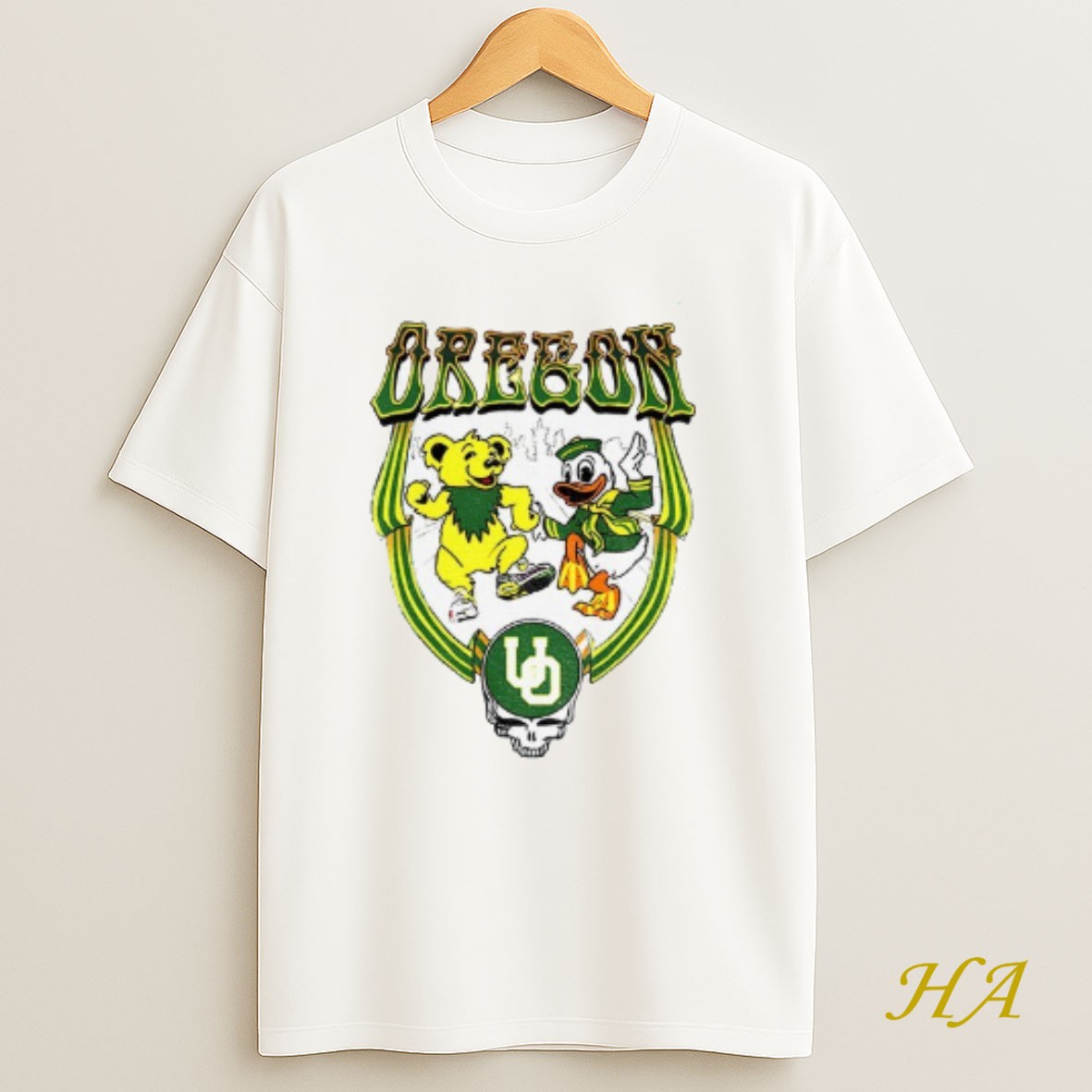 Official The Oregon Ducks Grateful Dead Grateful Ducks X Donald Duck T Shirt