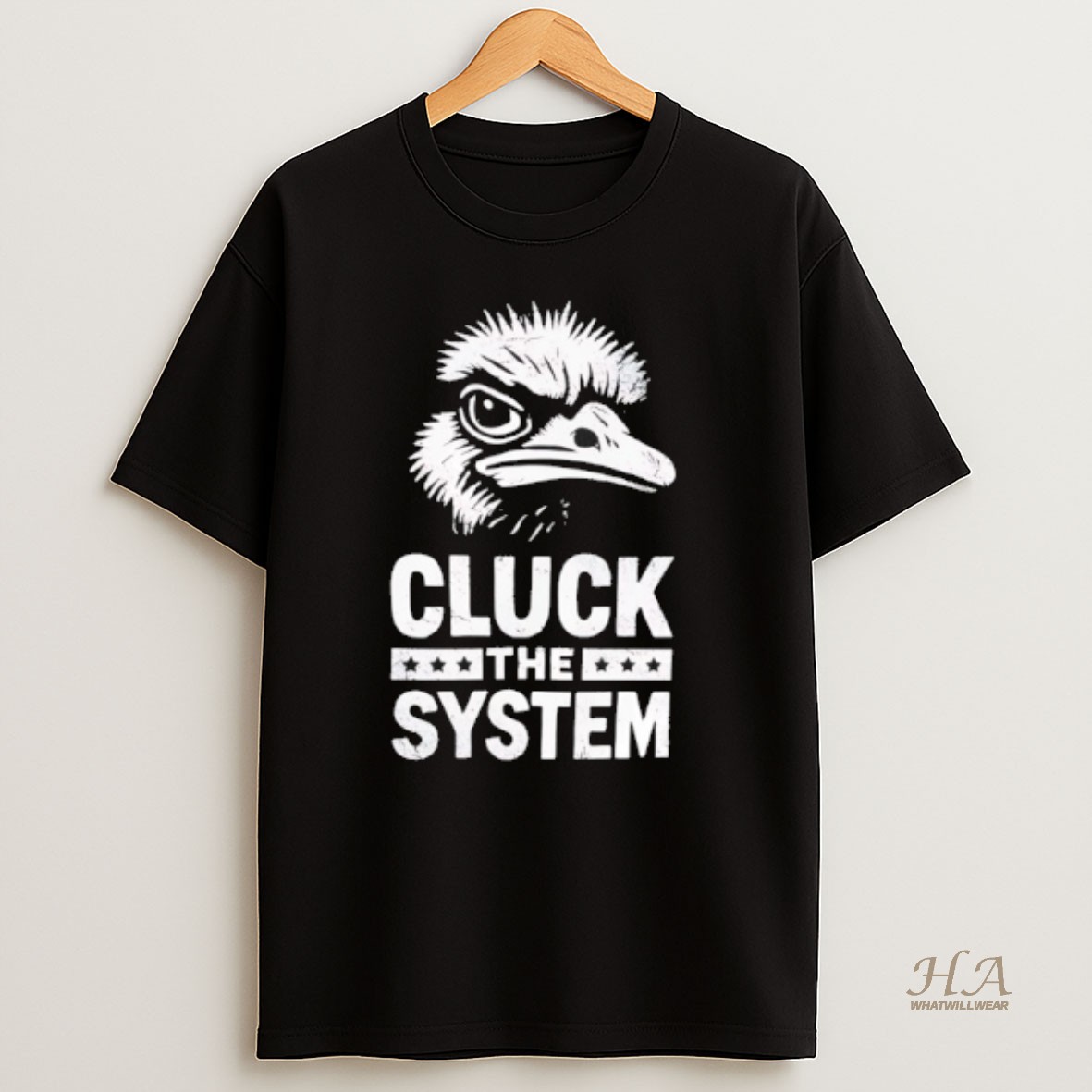 Official The Ostrich Cluck The System Retro Shirt