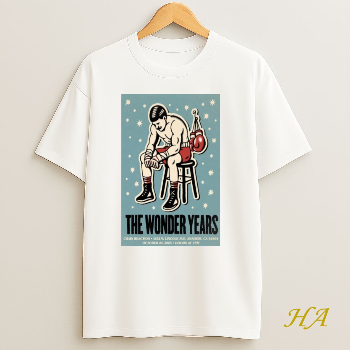 Official The Wonder Years Anaheim Ca October 24 2025 Concert Shirt