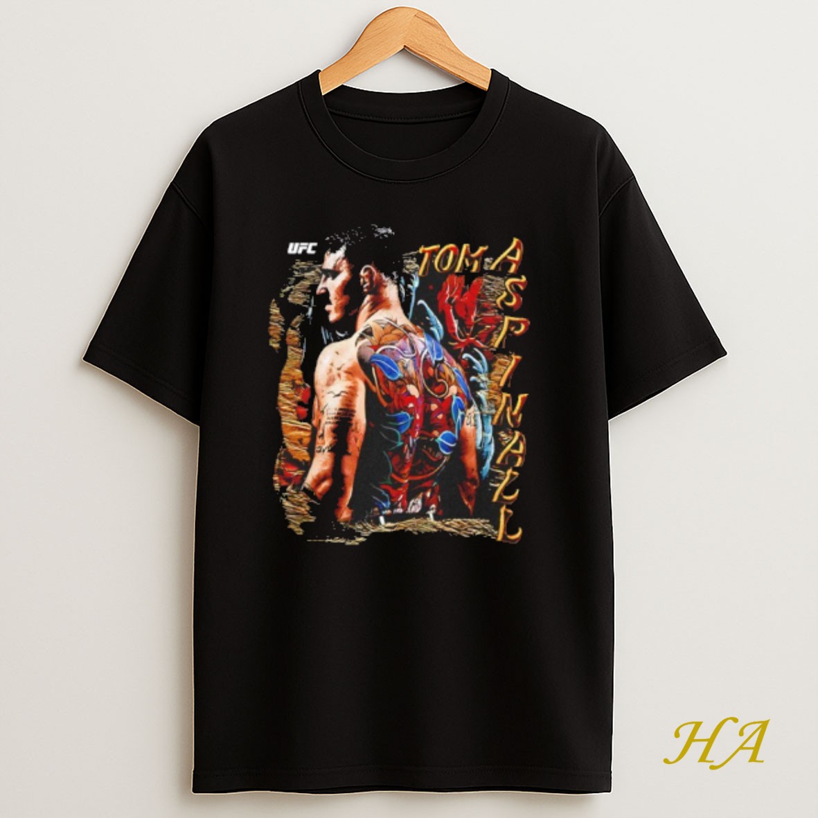 Official Tom Aspinall Ufc Grunge Tattoo Graphic Shirt