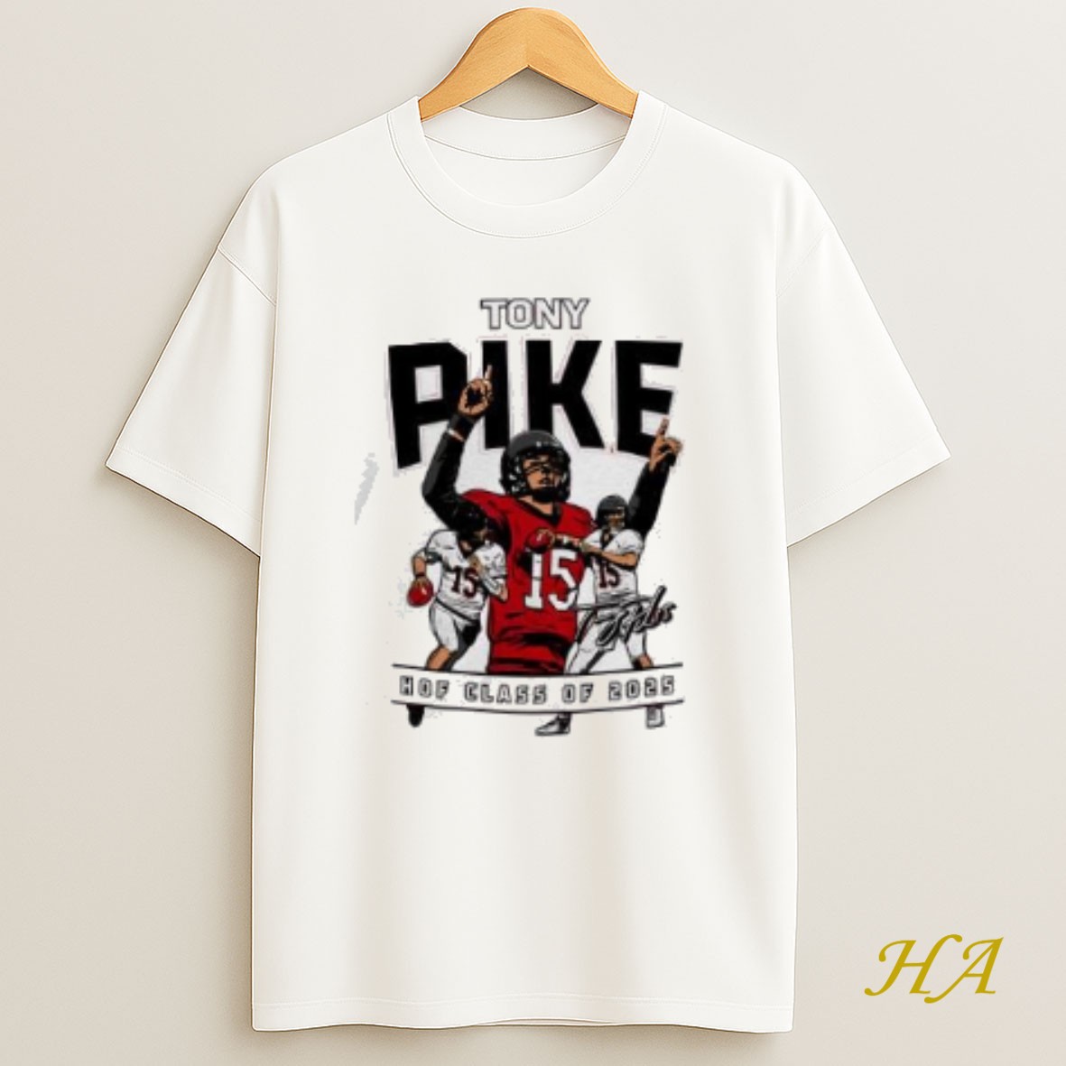 Official Tony Pike Hof Class Of 2025 Signature Graphic Shirt